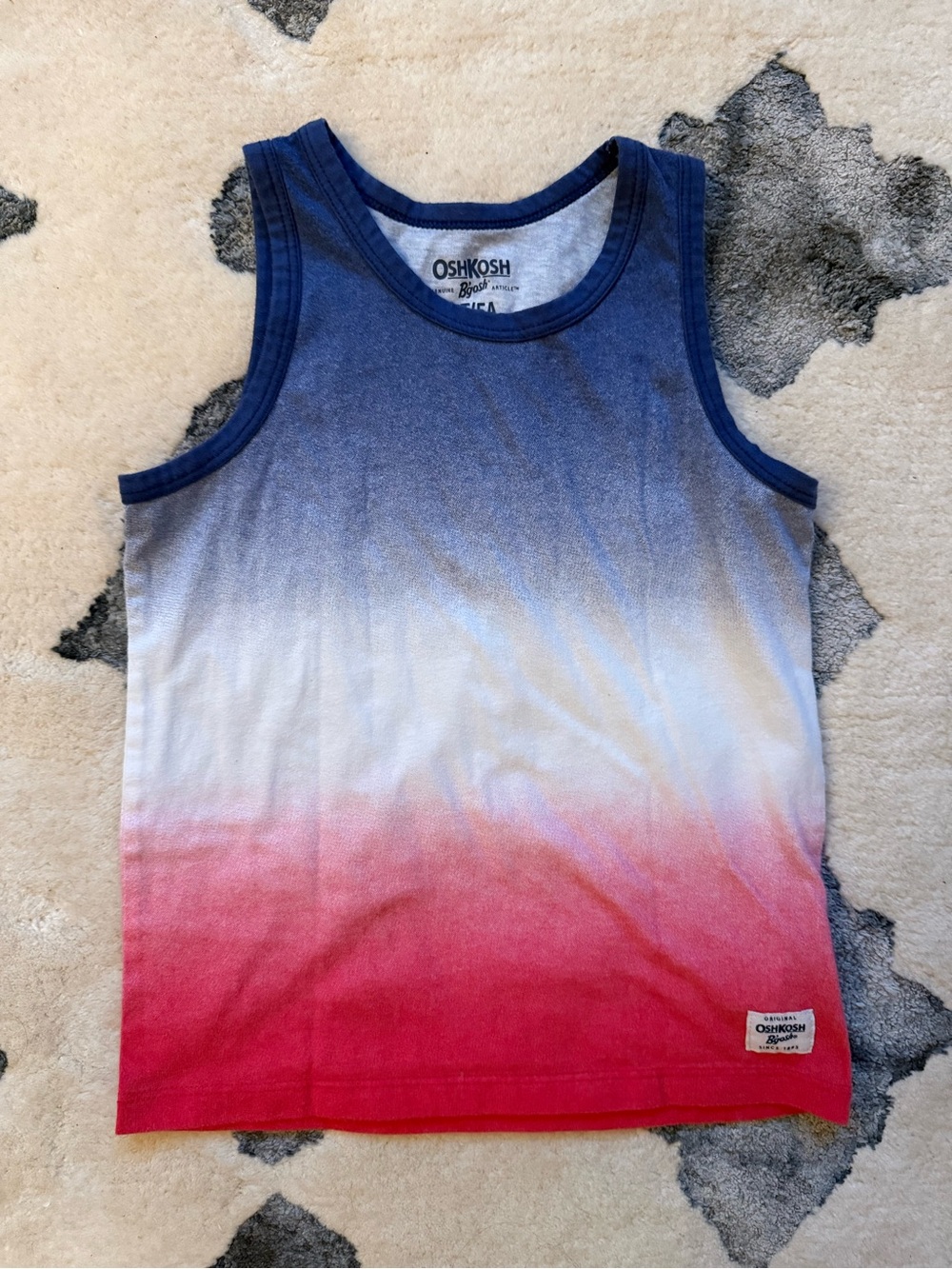 Red white and blue tank